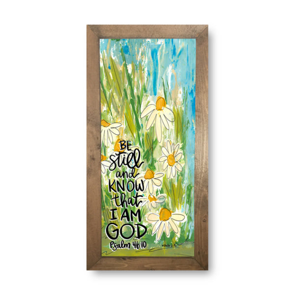 Be Still Daisies Framed Art