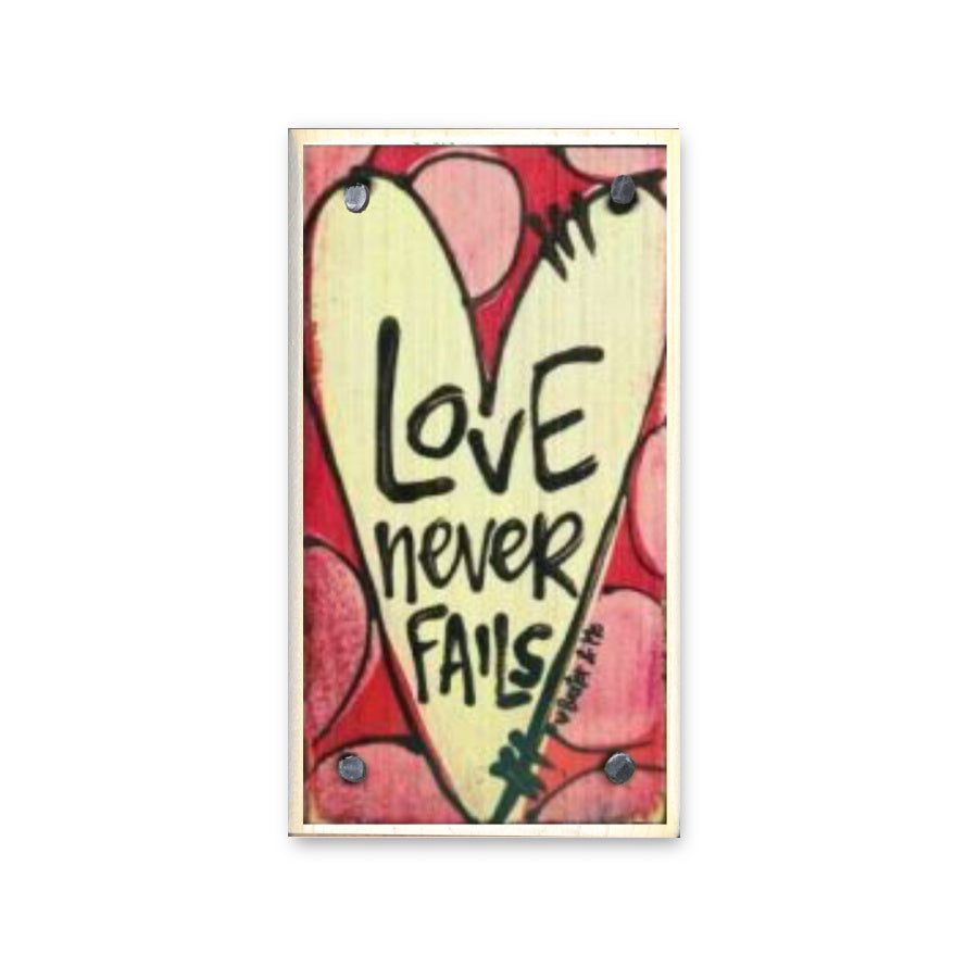 Love Never Fails Happy Block