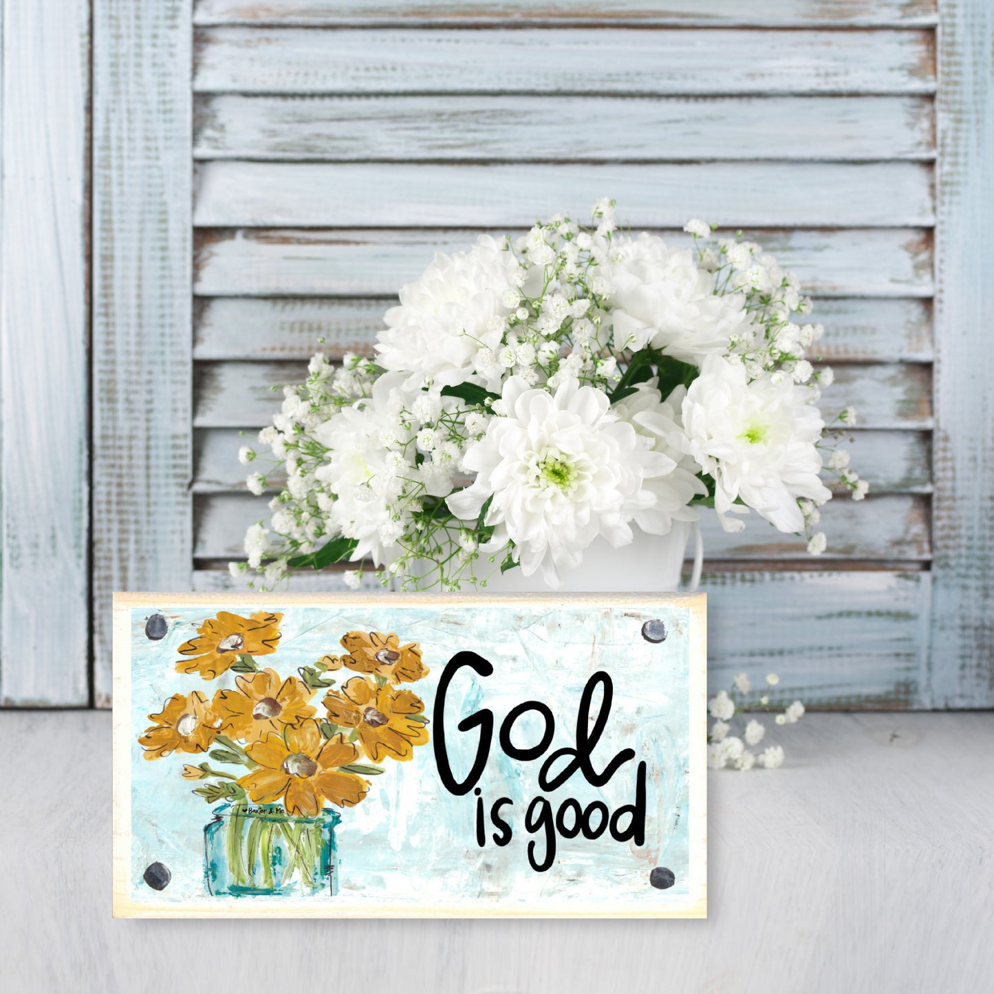 God is Good Happy Block