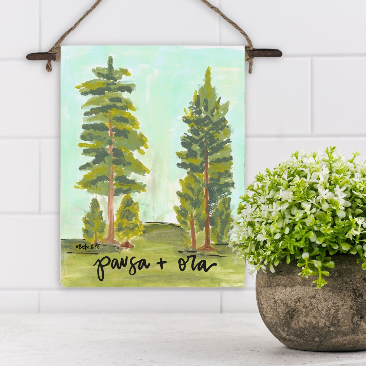 Pausa + Ora Mini Wall Hanging