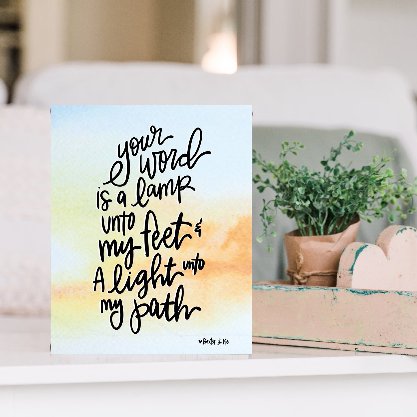 Your Word is a Lamp Wrapped Canvas