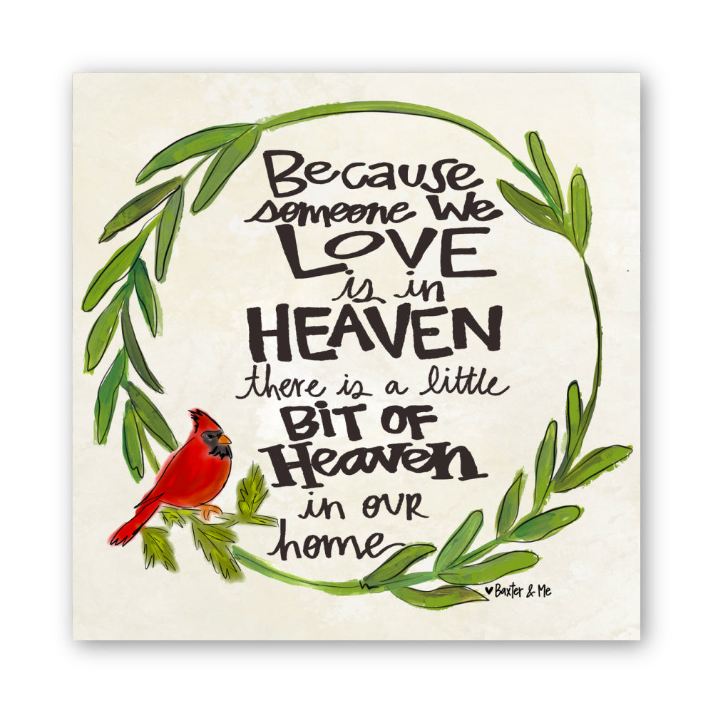 Heaven Cardinal Wrapped Canvas