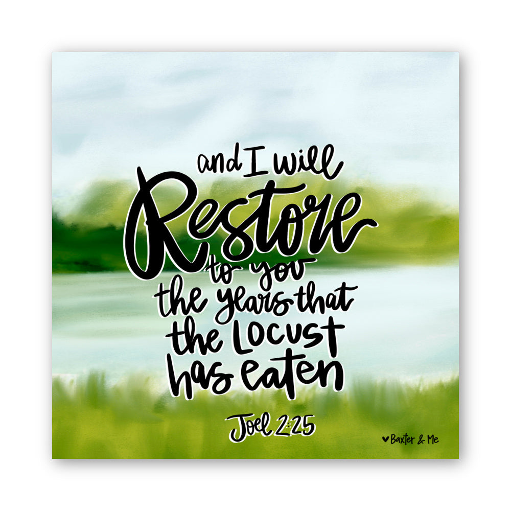 Restore the Years Wrapped Canvas