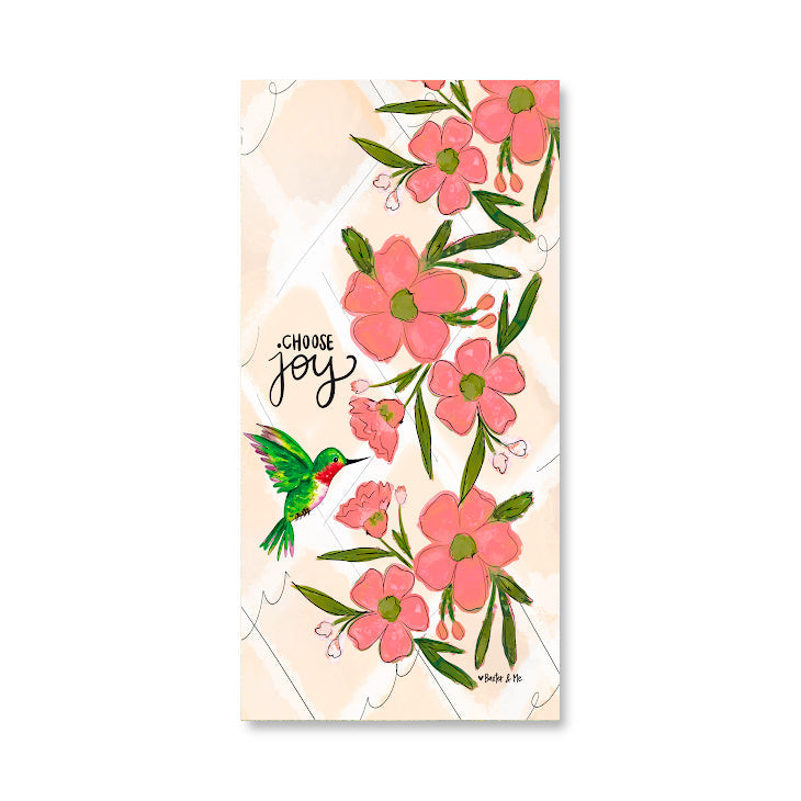 Choose Joy Hummingbird Wrapped Canvas