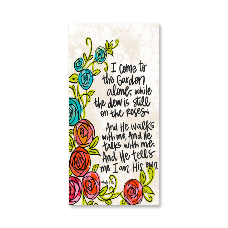 Dew on the Roses Wrapped Canvas