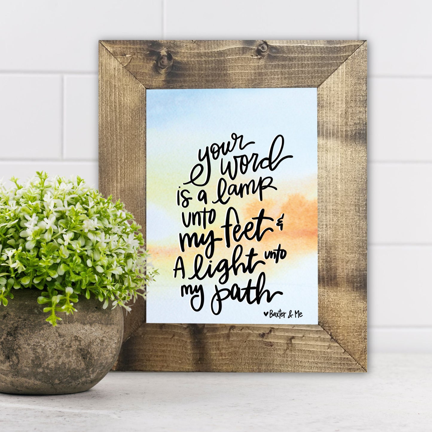Your Word is a Lamp Framed Art