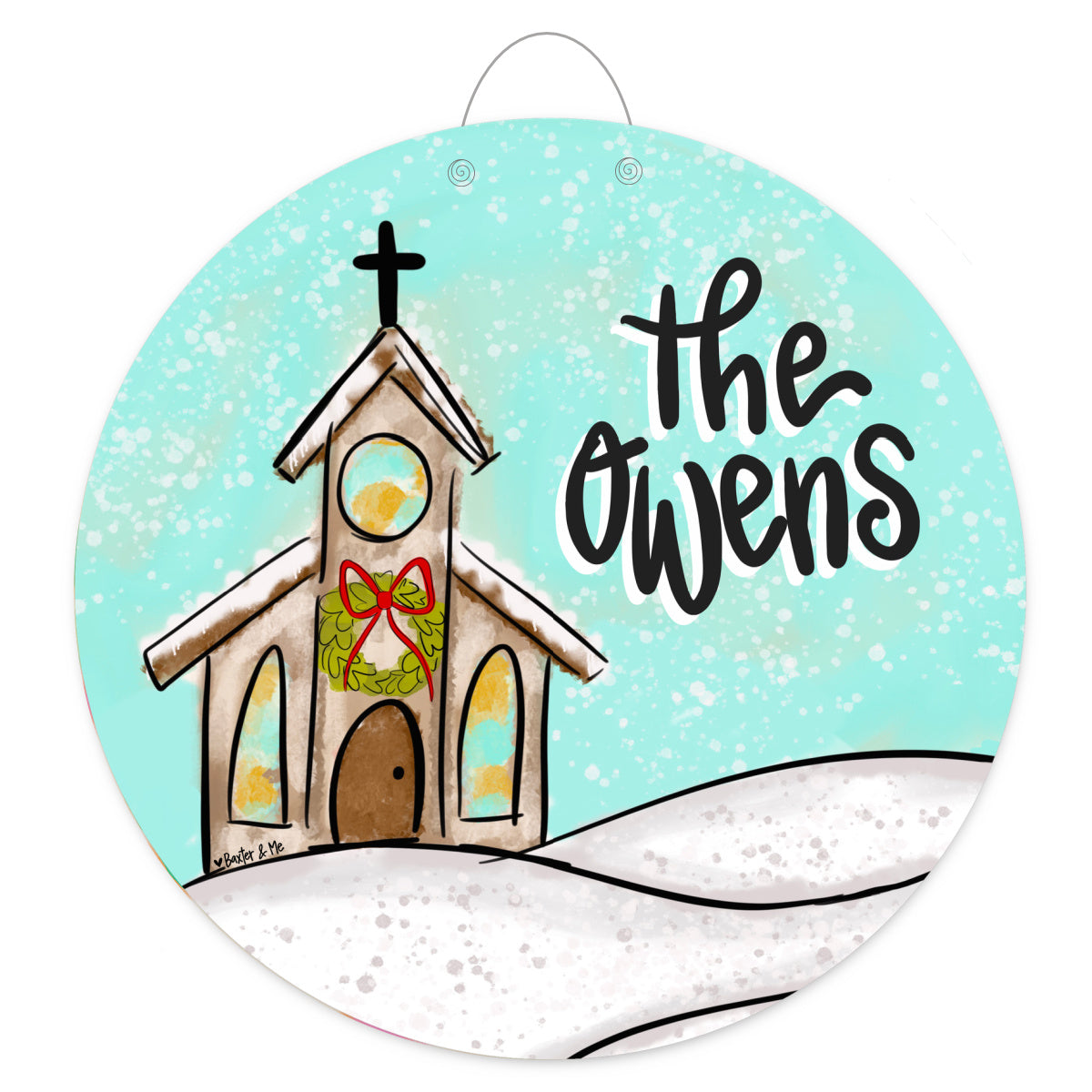 Oh Holy Night Church Door Hanger