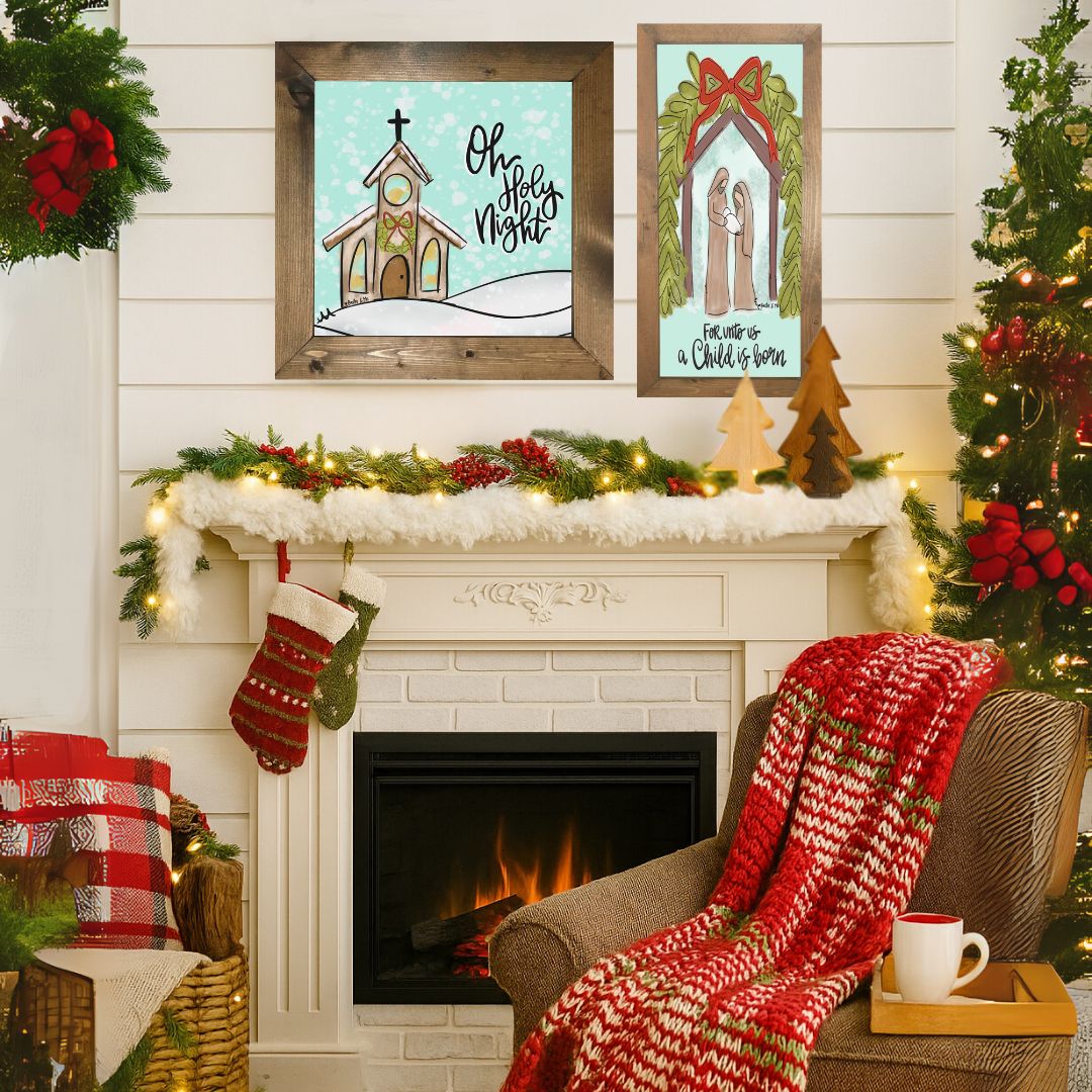 Oh Holy Night Church Framed Art