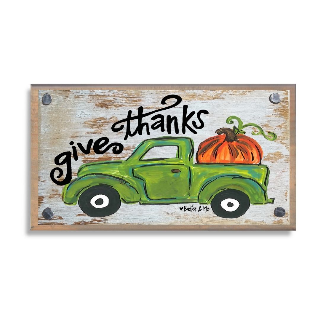 Give Thanks Happy Block
