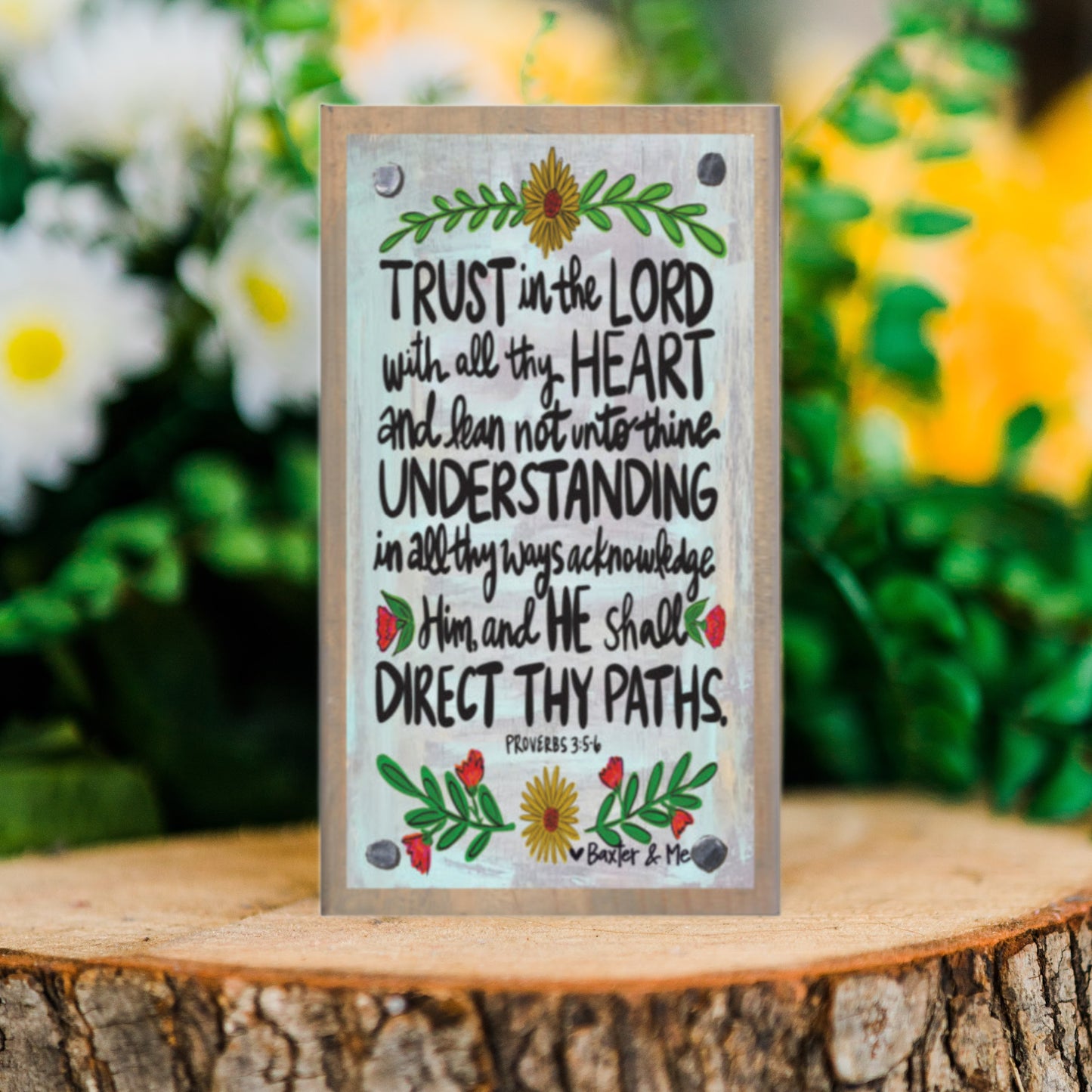 Trust in the Lord Happy Block