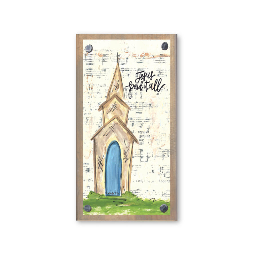 Jesus Paid It All Happy Block