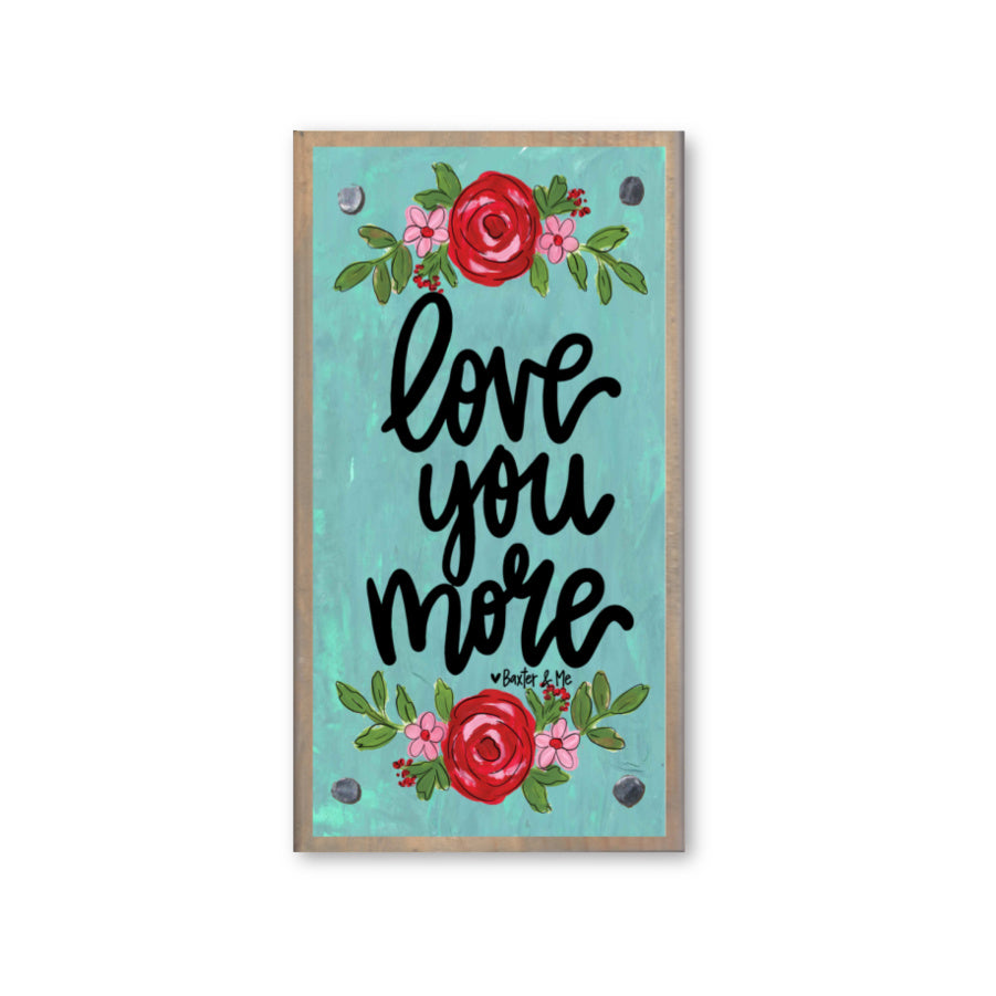 Love You More Happy Block
