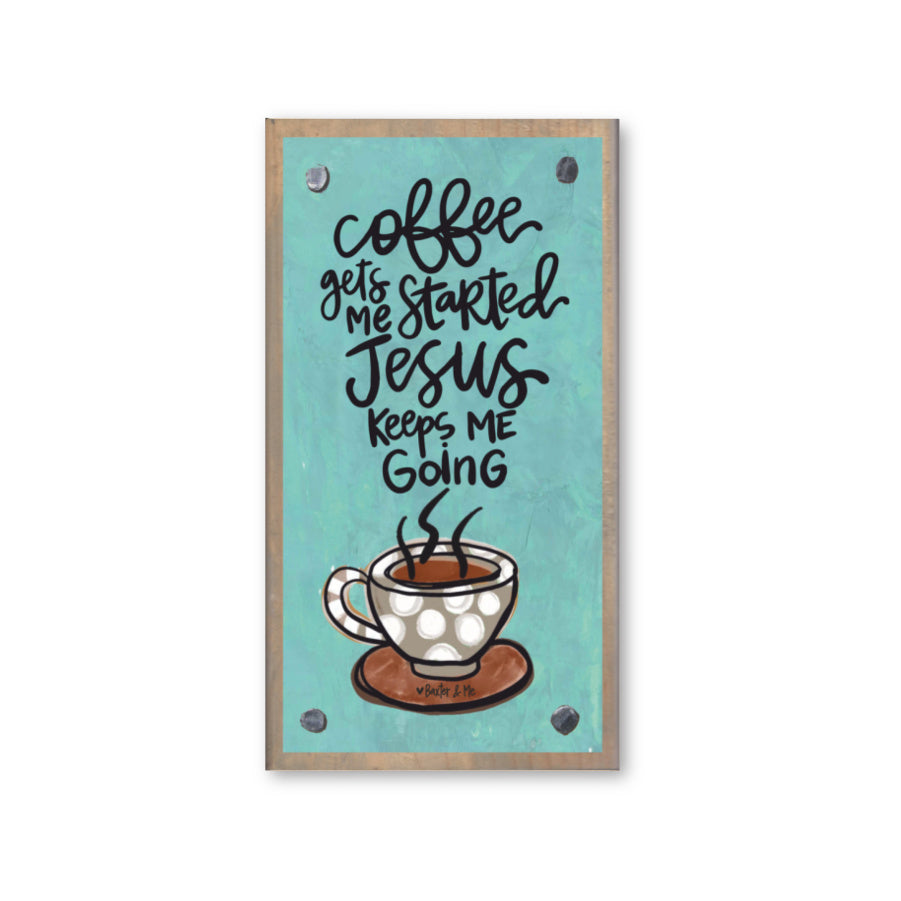 Jesus Keeps Me Going Happy Block