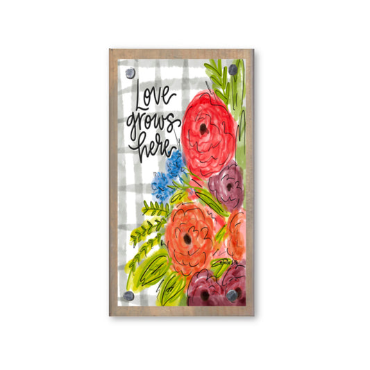 Love Grows Here Happy Block