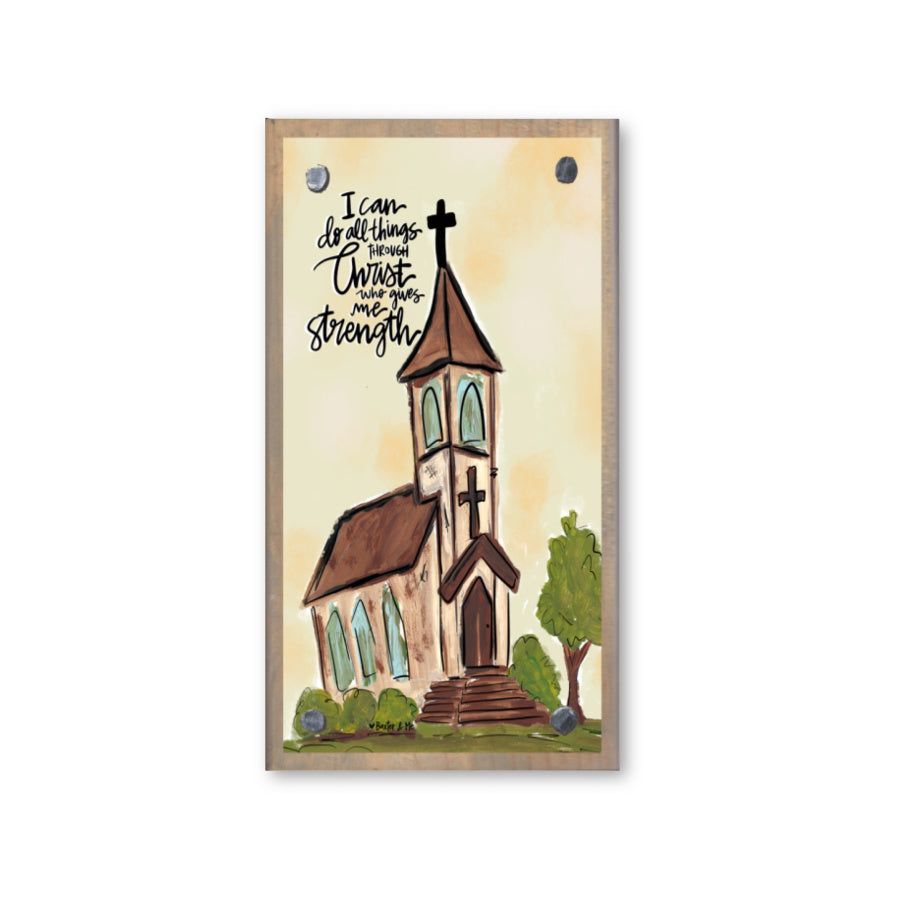 Can Do All Things Happy Block