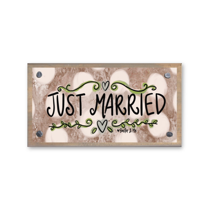 Just Married Happy Block