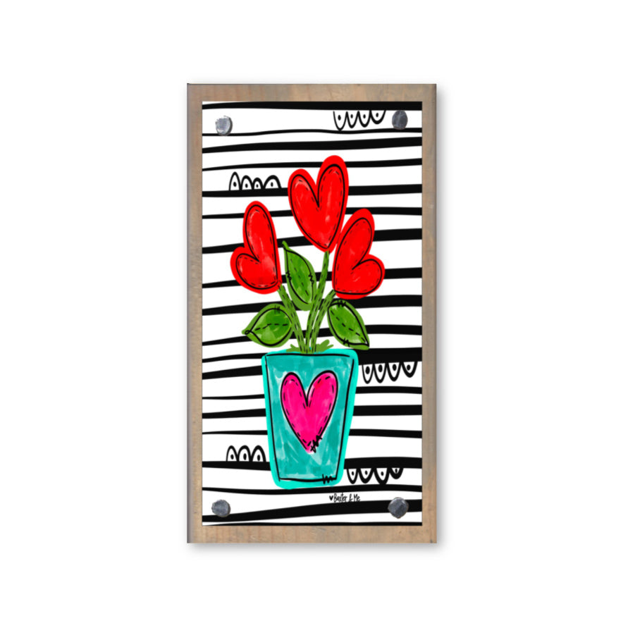 Planted Hearts Happy Block