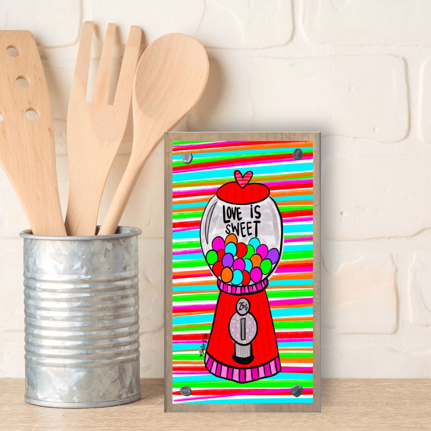 Love is Sweet Happy Block