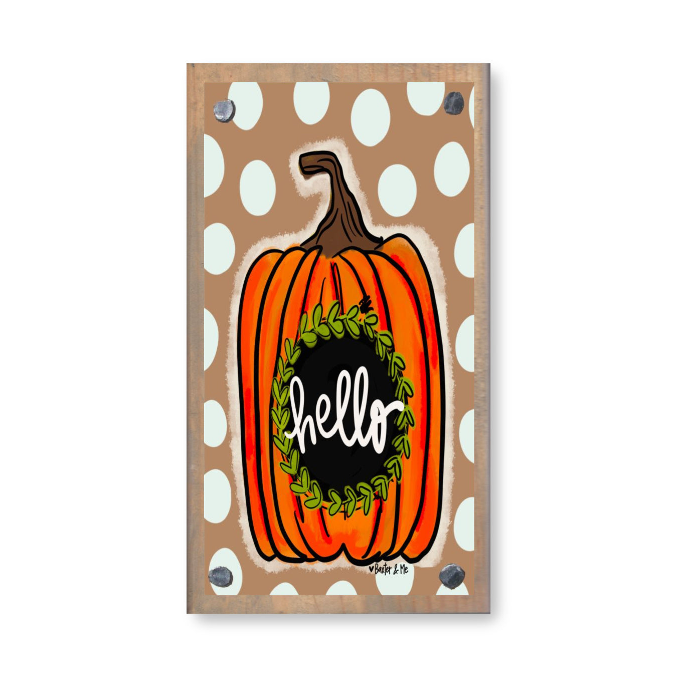 Hello Pumpkin Happy Block