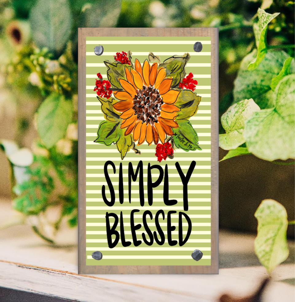 Simply Blessed Happy Block