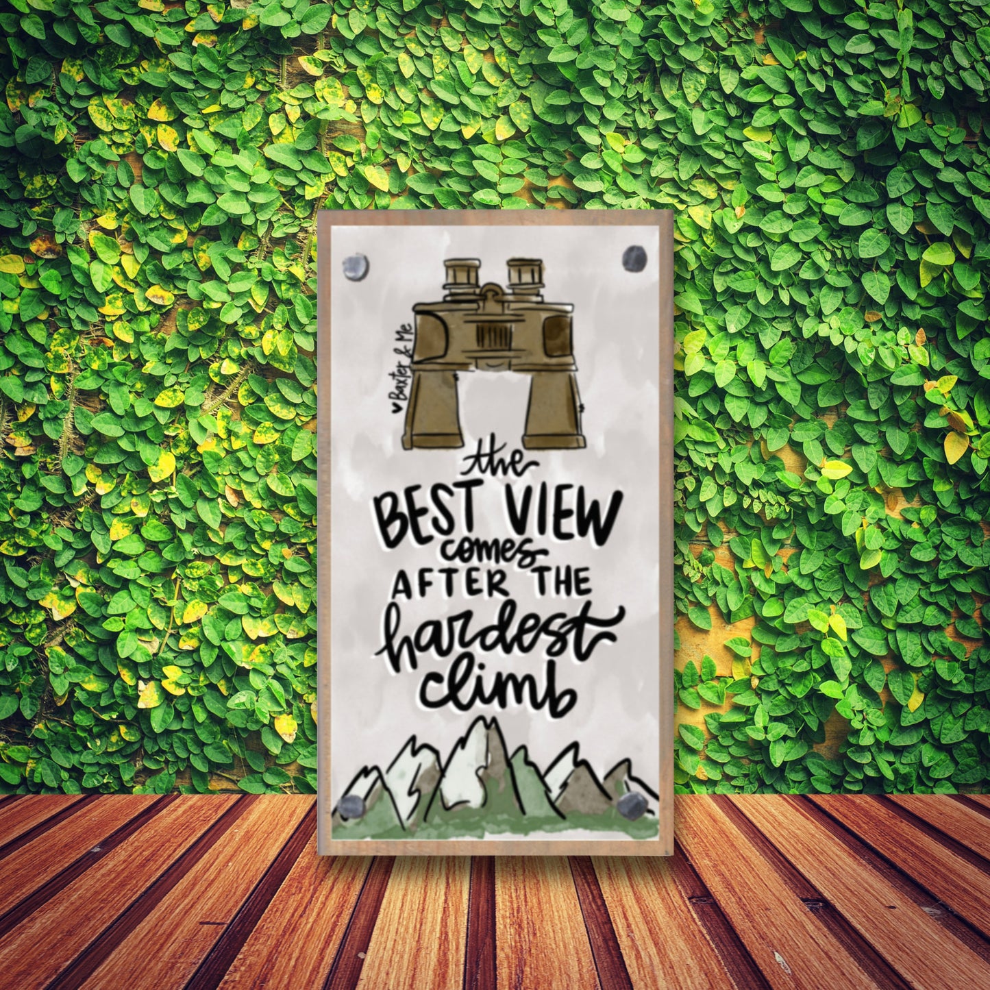 Best View Hardest Climb Happy Block