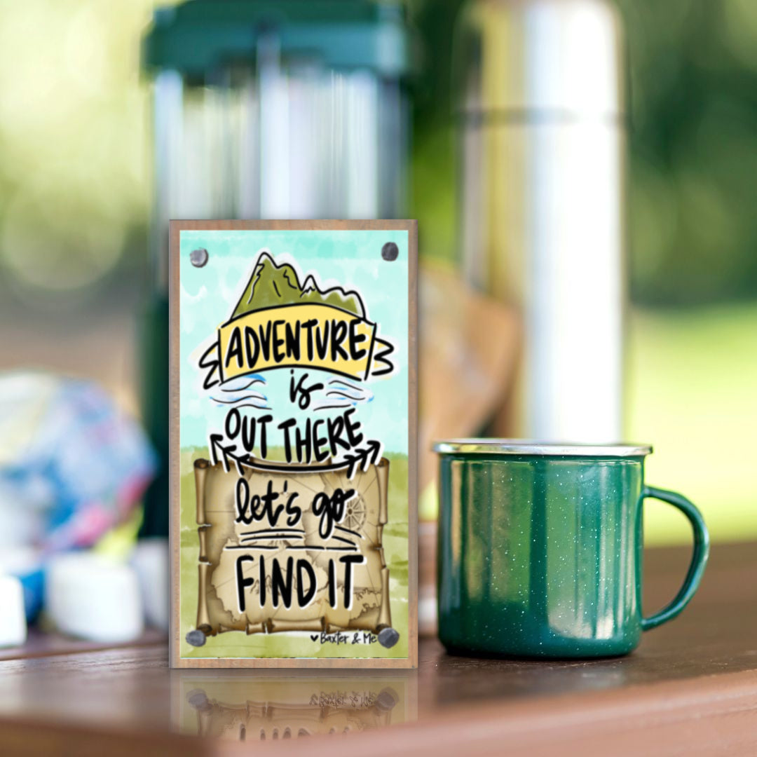 Adventure is Out There Happy Block