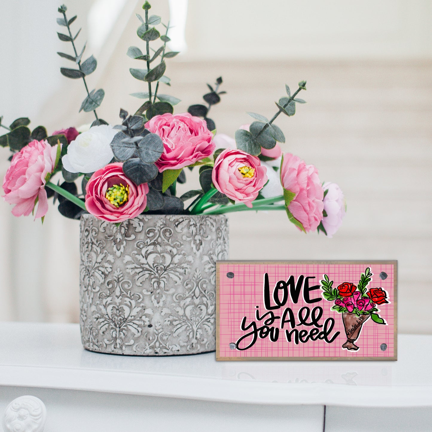 Love is All You Need Happy Block