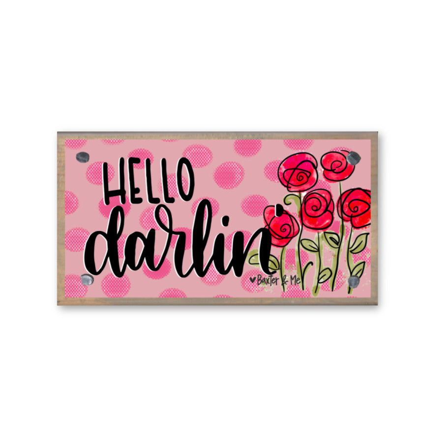 Hello Darlin Happy Block