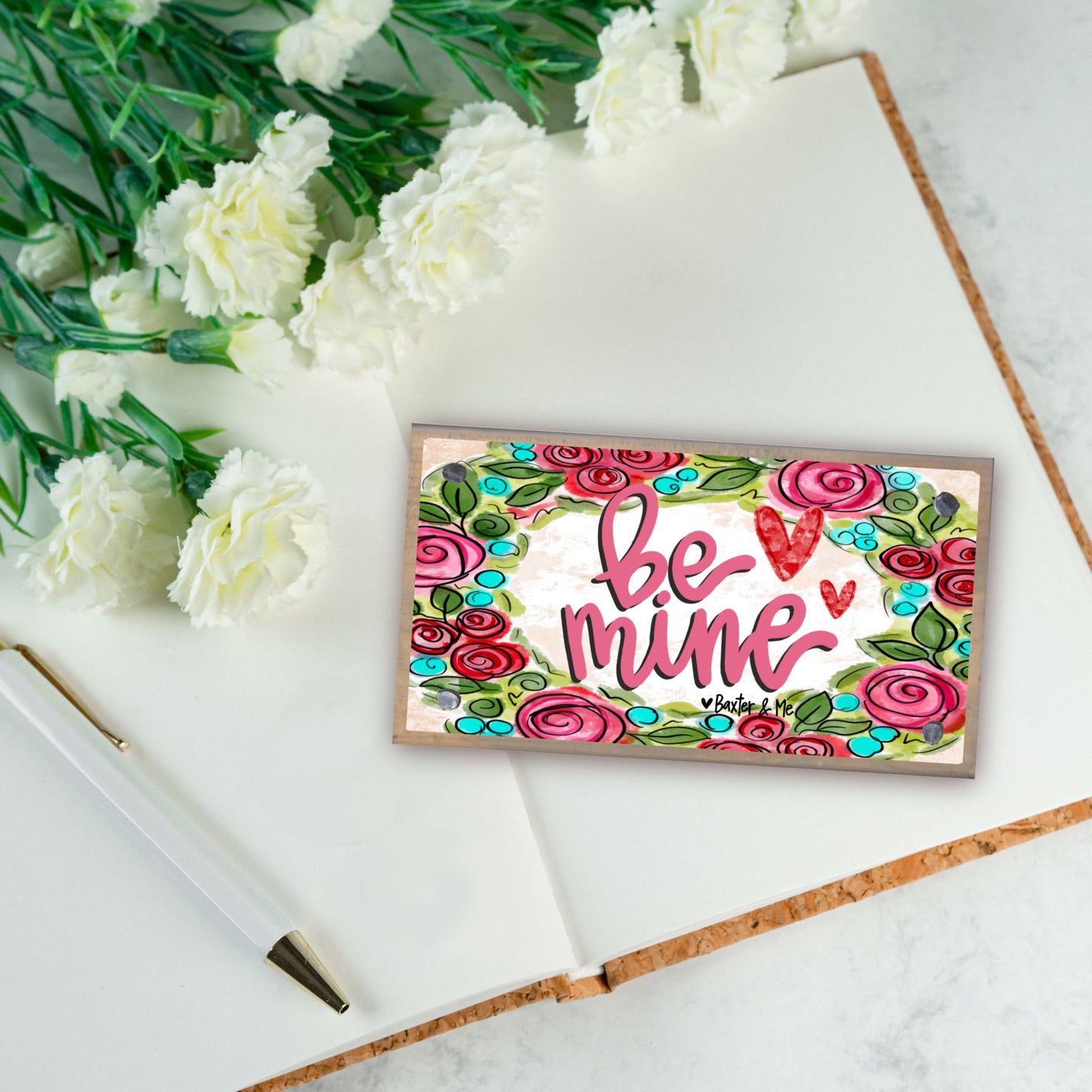 Be Mine Happy Block