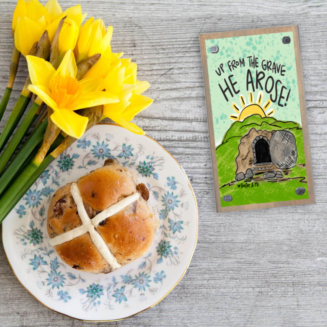 Up From the Grave He Arose Happy Block