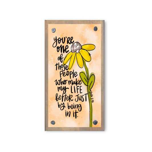 Make Life Better Happy Block