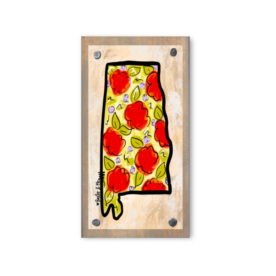 Alabama Floral Happy Block