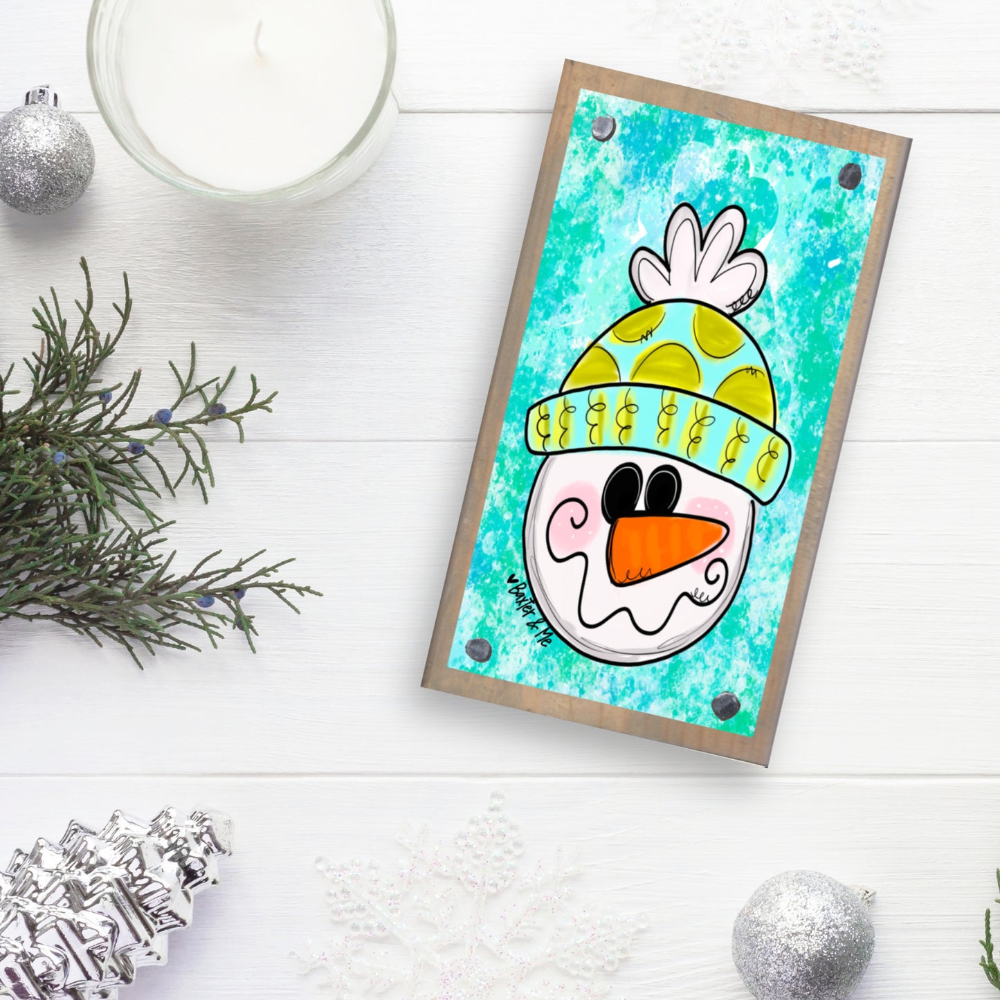 Happy Snowman Happy Block