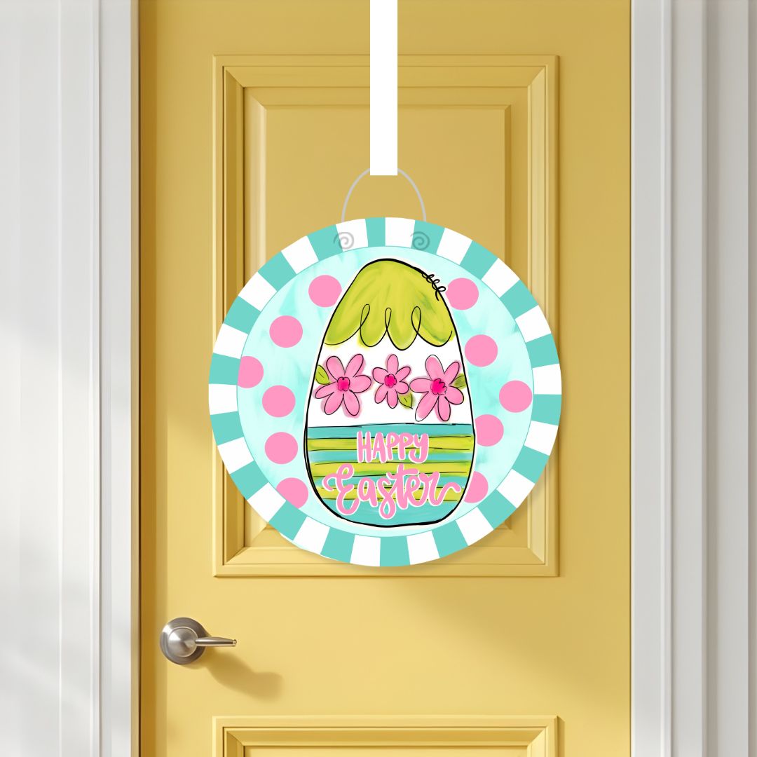 Springtime Easter Egg Door Hanger