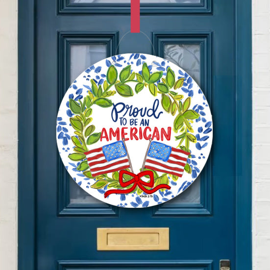 Proud to Be an American Door Hanger