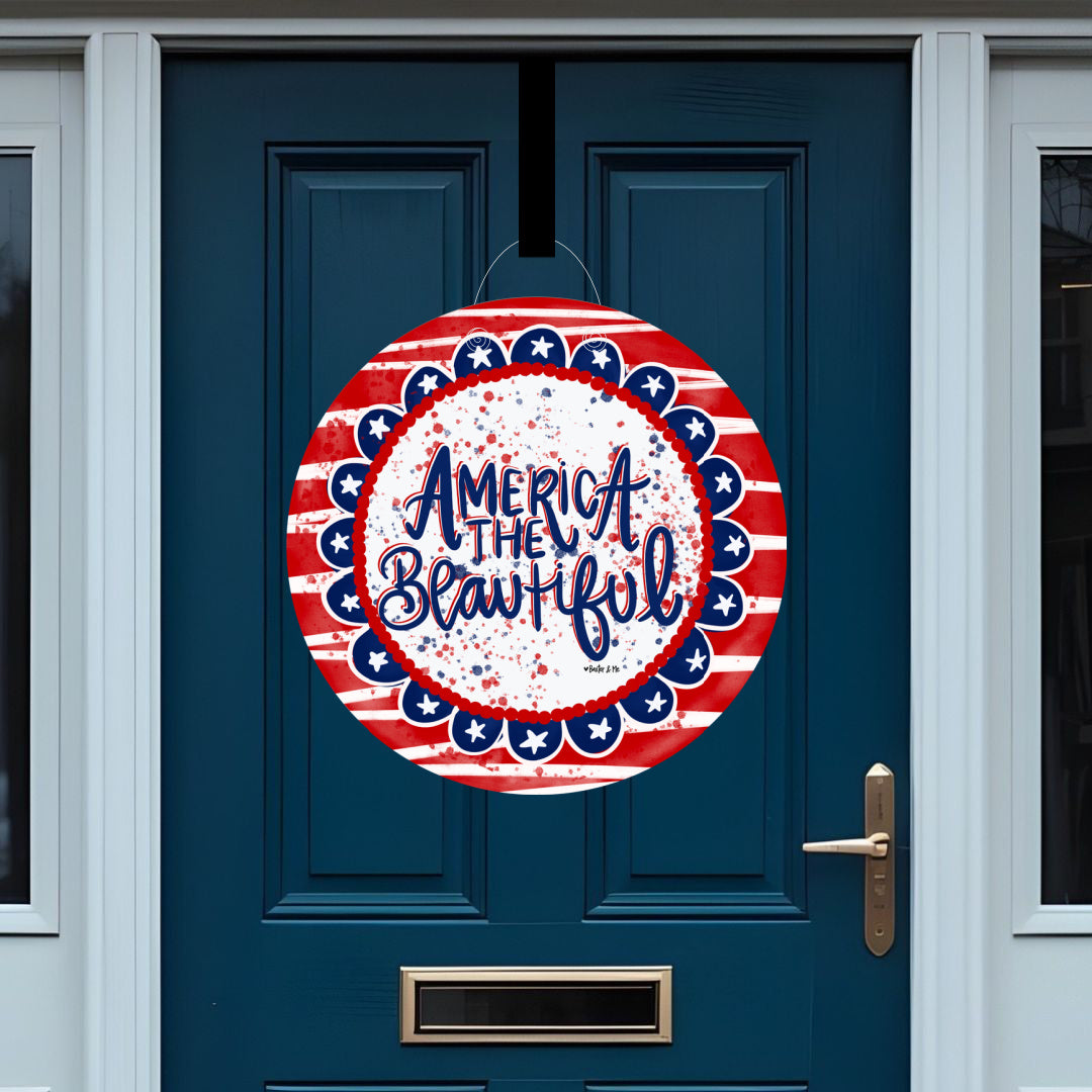 America the Beautiful Door Hanger