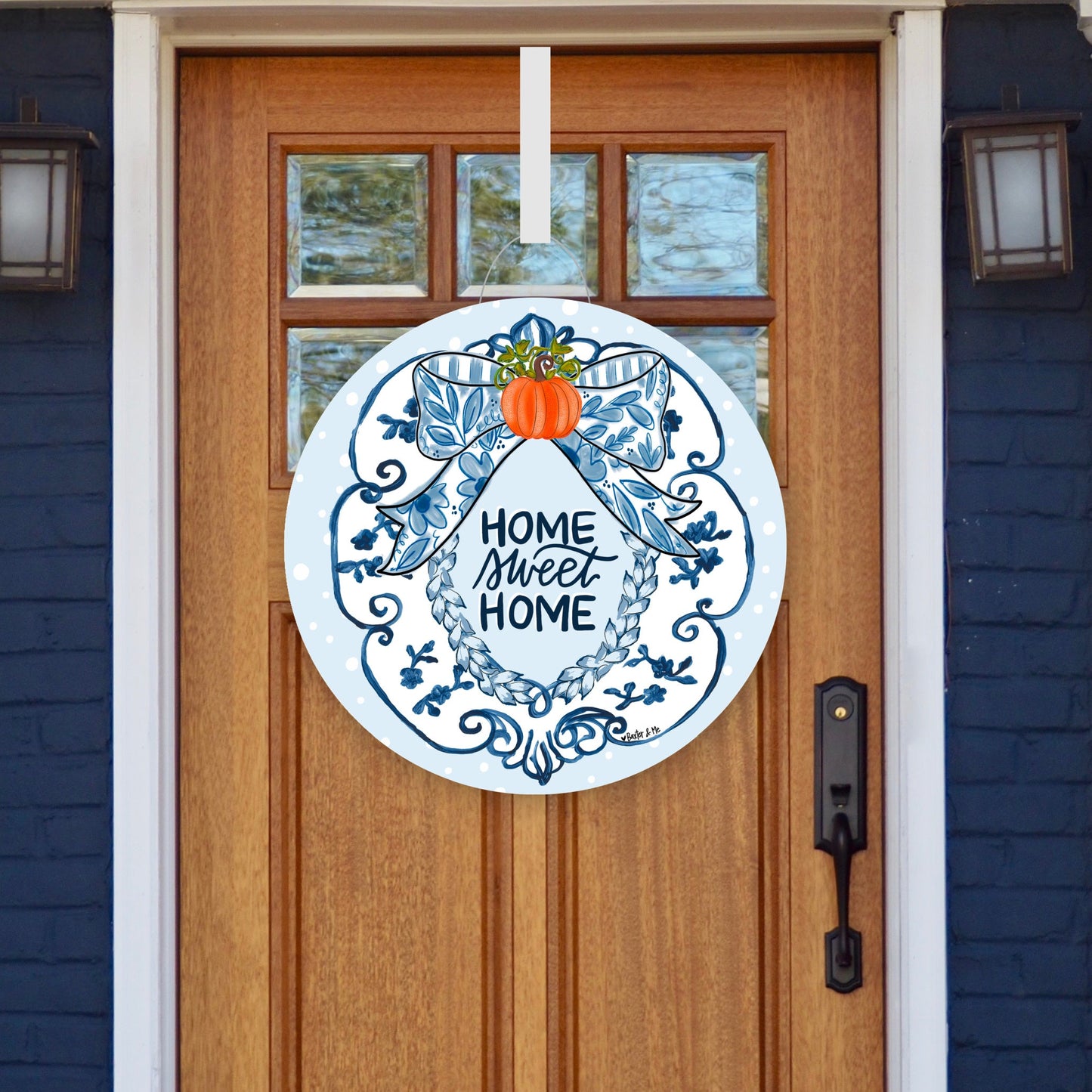Vintage Chinoiserie Crest Door Hanger