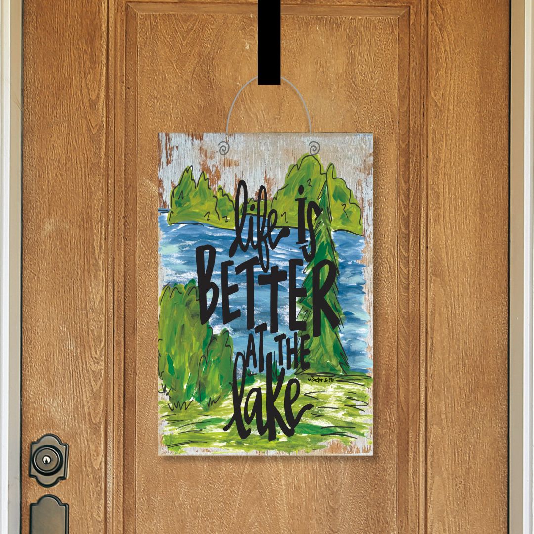 Life is Better at the Lake Door Hanger