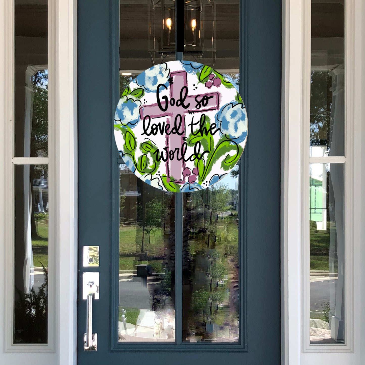 For God So Loved the World Door Hanger