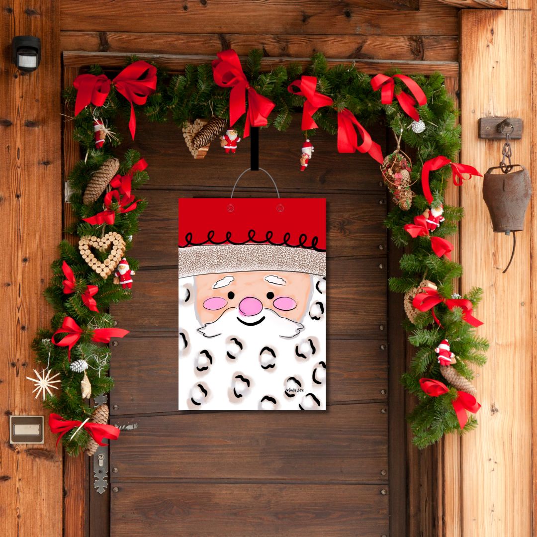 Square Face Santa Door Hanger