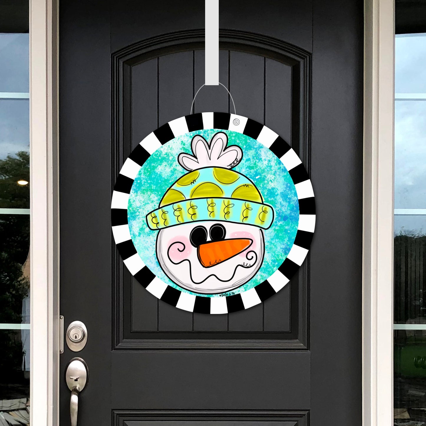 Happy Snowman Door Hanger