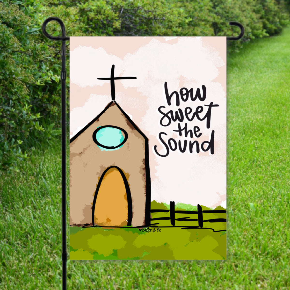 How Sweet the Sound Church Garden Flag