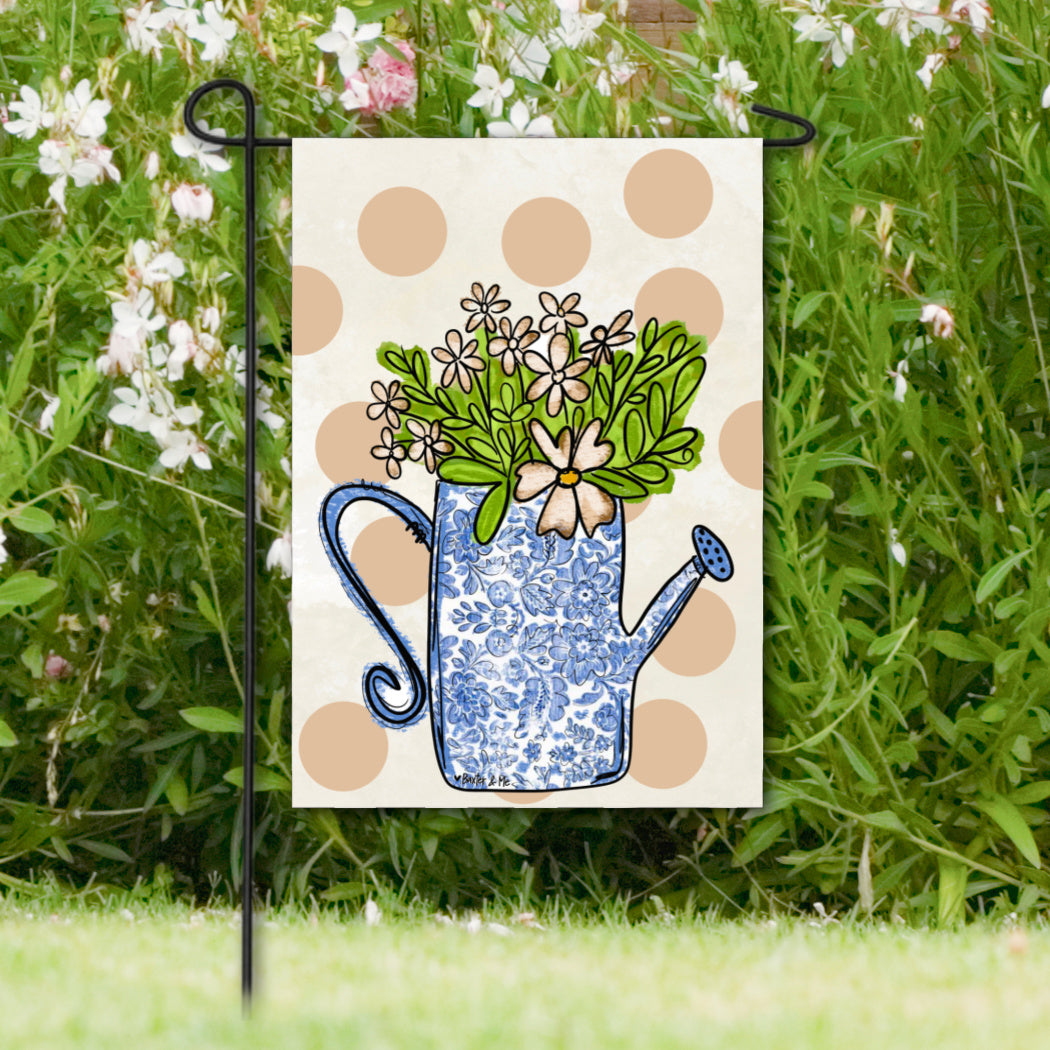 Home Sweet Home Watering Can Garden Flag