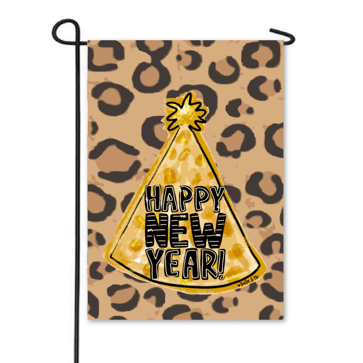 Happy New Year Garden Flag