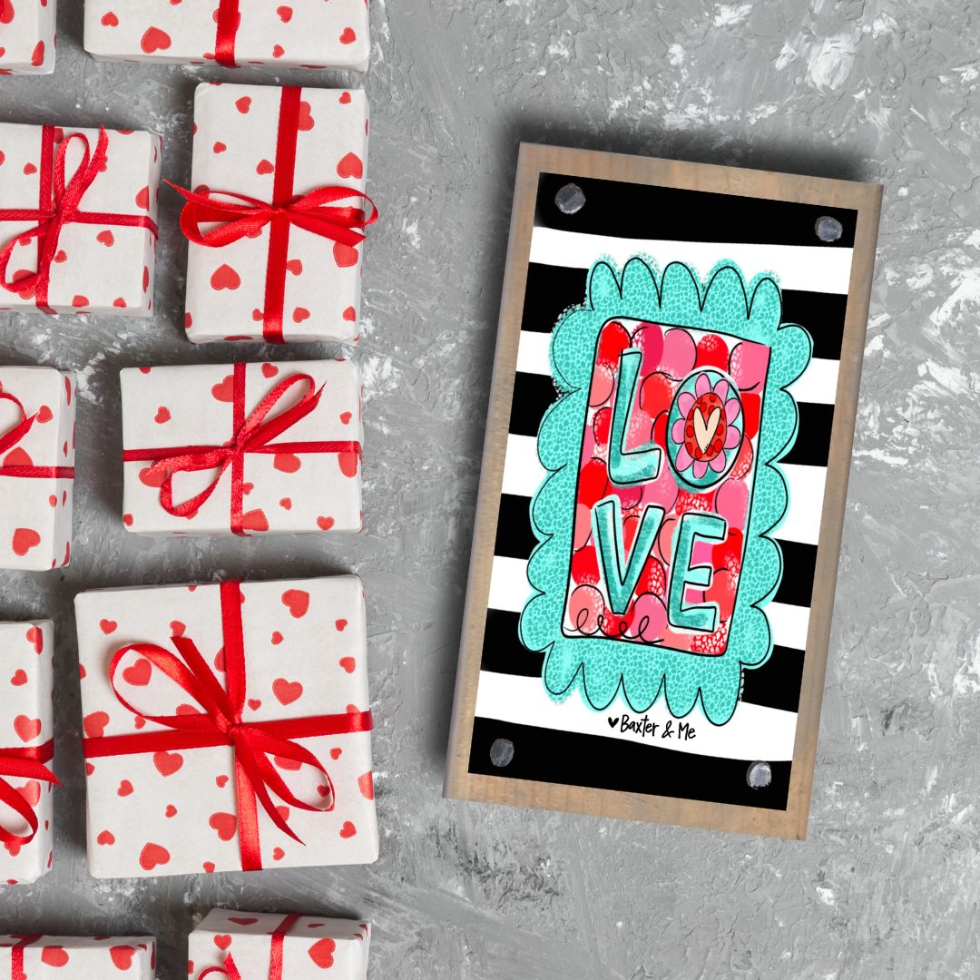 Love Stamp Happy Block