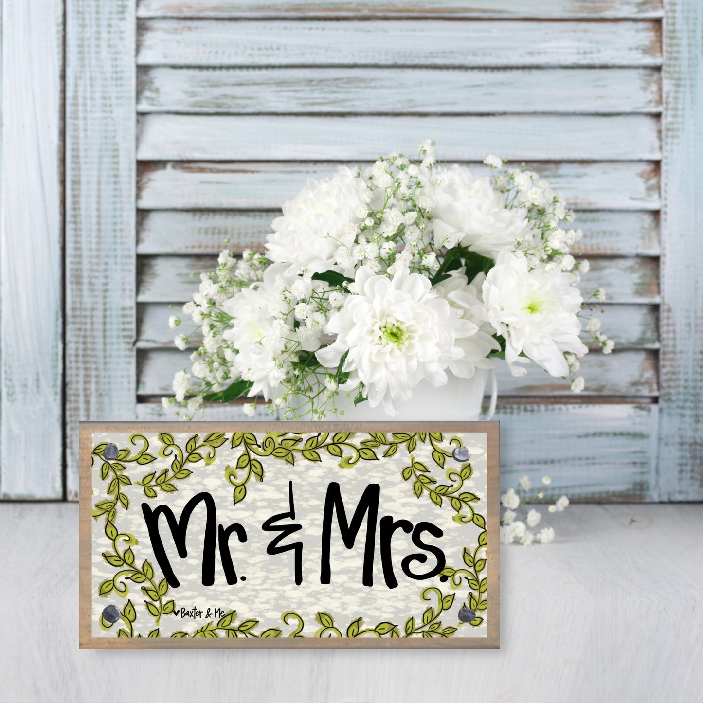 Mr. & Mrs. Vine Happy Block