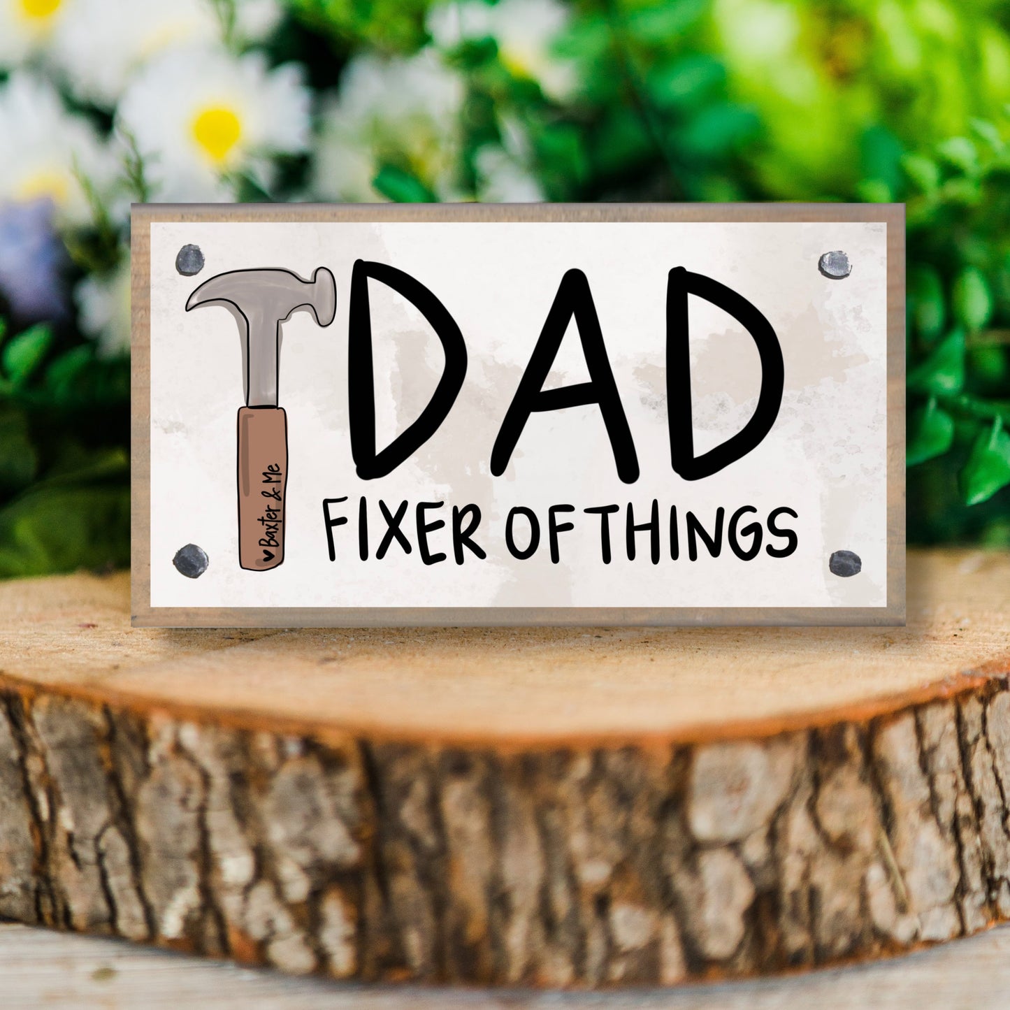 Dad Fixer of Things Happy Block