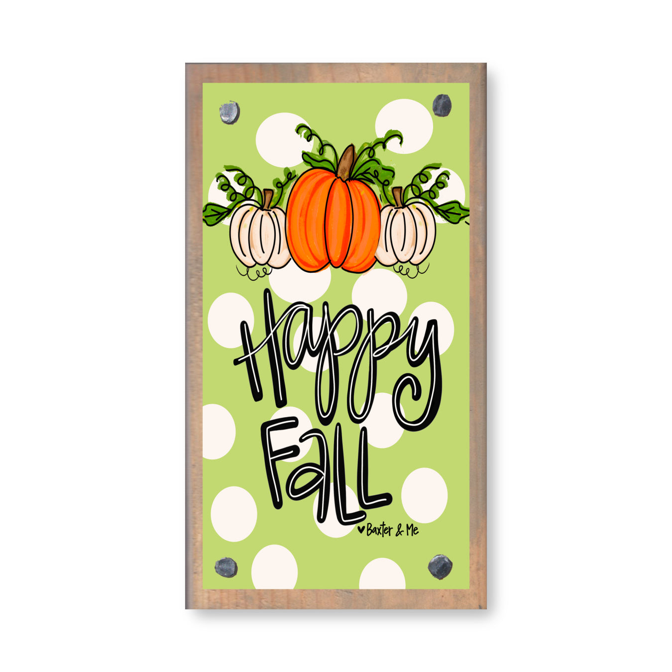 Hello Fall Pumpkins All Around Happy Block