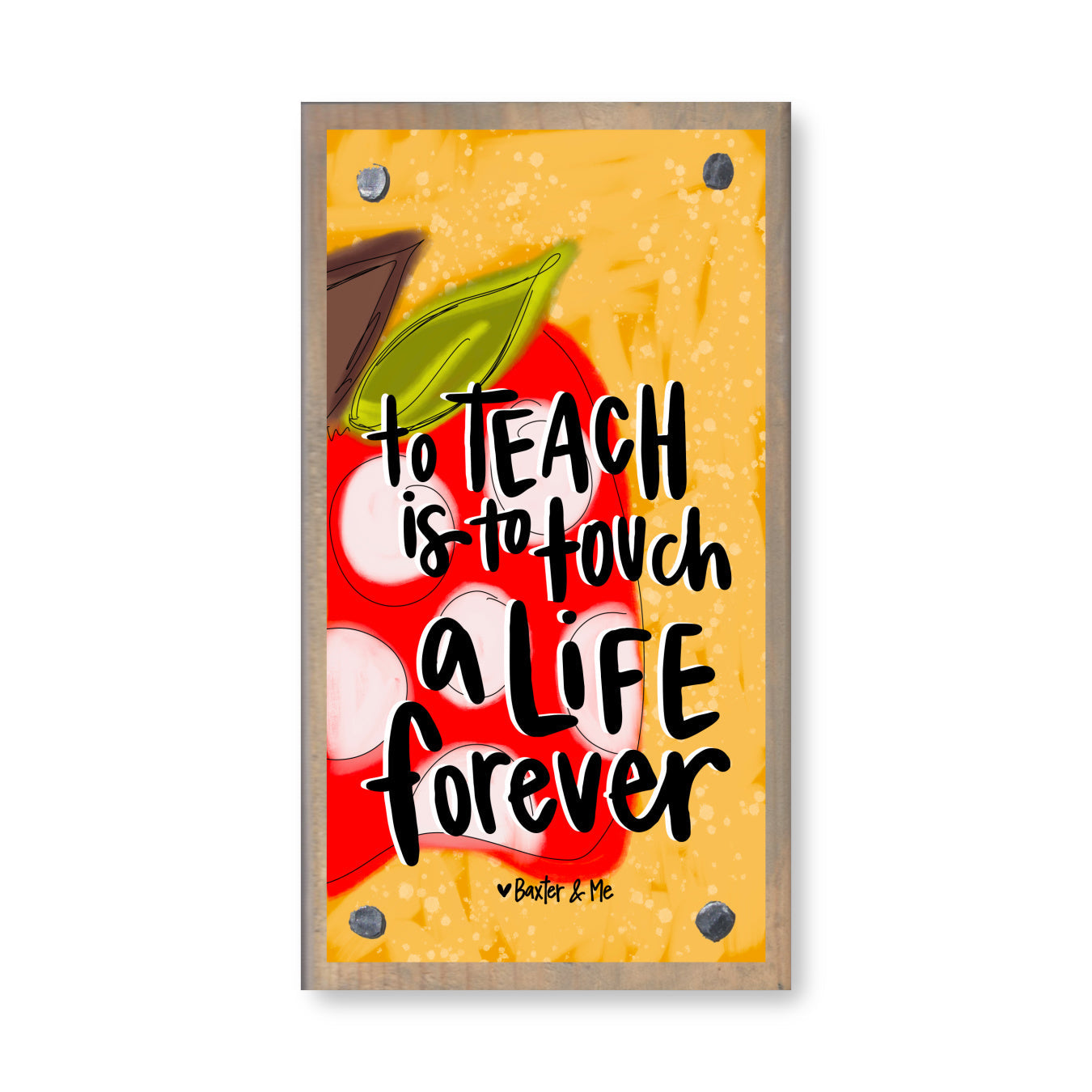 Teach Touch A Life Forever Happy Block