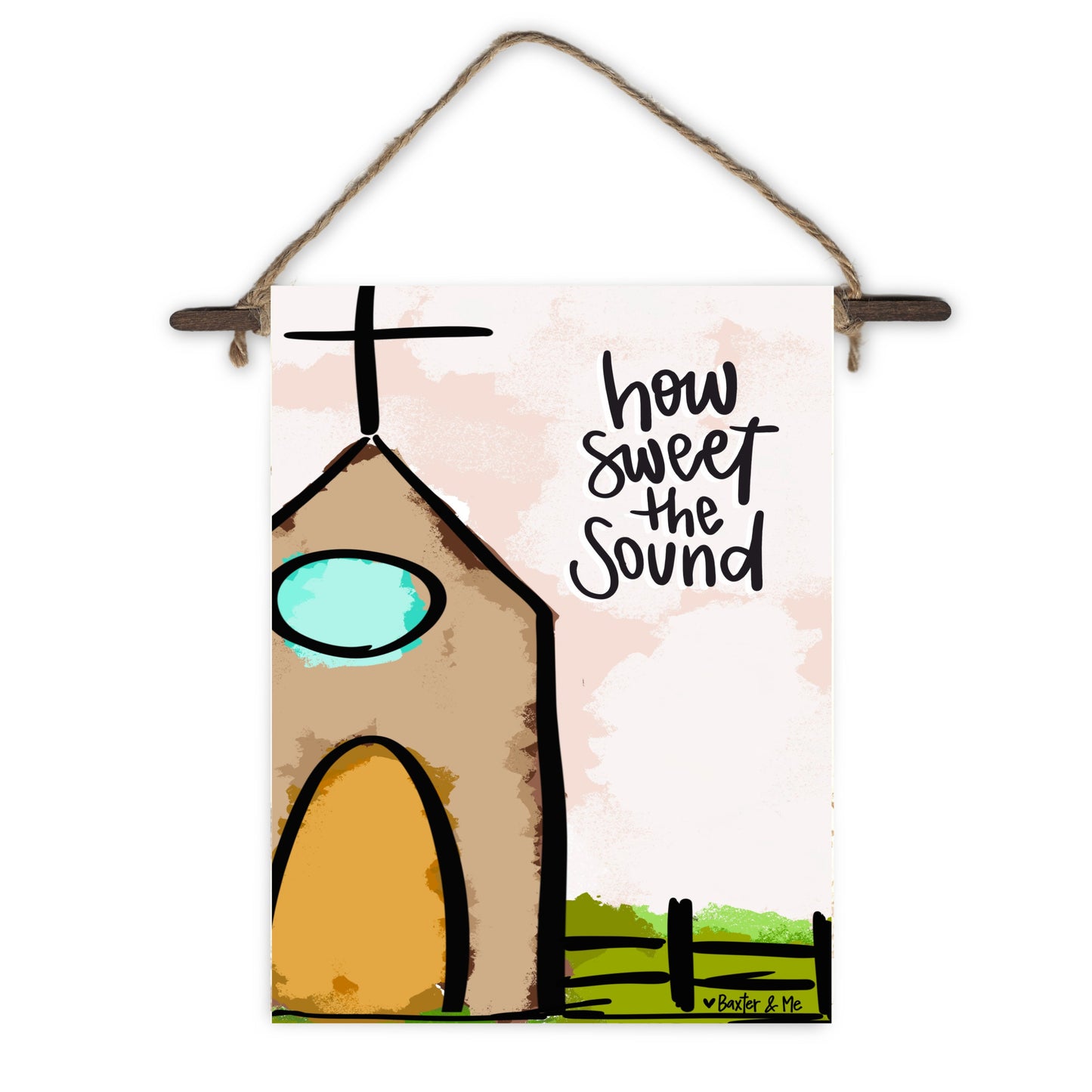 How Sweet the Sound Church Mini Wall Hanging